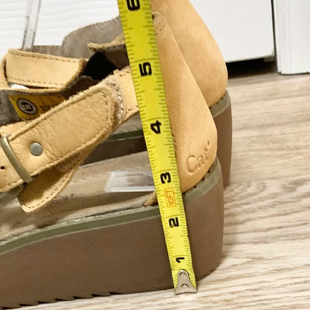 Y2k CAT Caterpillar Chunky Platform Sandals 8